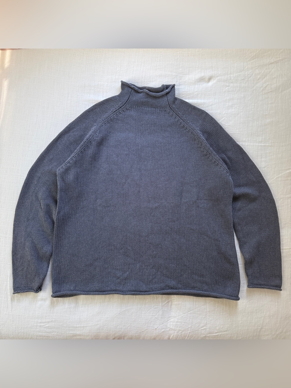 Vintage J.Crew Oarsman Fisherman Roll Neck Sweater L